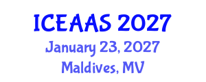 International Conference on Economic and Administrative Sciences (ICEAAS) January 23, 2027 - Maldives, Maldives International Conference on Economic and Administrative Sciences (ICEAAS) January 23, 2027 - Maldives, Maldives