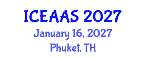 International Conference on Economic and Administrative Sciences (ICEAAS) January 16, 2027 - Phuket, Thailand International Conference on Economic and Administrative Sciences (ICEAAS) January 16, 2027 - Phuket, Thailand