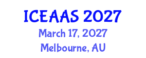 International Conference on Economic and Administrative Sciences (ICEAAS) March 17, 2027 - Melbourne, Australia International Conference on Economic and Administrative Sciences (ICEAAS) March 17, 2027 - Melbourne, Australia