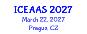 International Conference on Economic and Administrative Sciences (ICEAAS) March 22, 2027 - Prague, Czechia International Conference on Economic and Administrative Sciences (ICEAAS) March 22, 2027 - Prague, Czechia