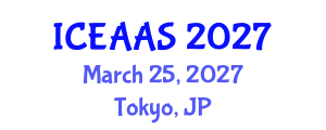 International Conference on Economic and Administrative Sciences (ICEAAS) March 25, 2027 - Tokyo, Japan International Conference on Economic and Administrative Sciences (ICEAAS) March 25, 2027 - Tokyo, Japan