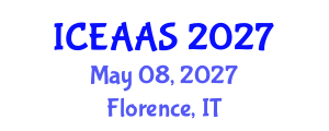 International Conference on Economic and Administrative Sciences (ICEAAS) May 08, 2027 - Florence, Italy International Conference on Economic and Administrative Sciences (ICEAAS) May 08, 2027 - Florence, Italy
