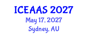 International Conference on Economic and Administrative Sciences (ICEAAS) May 17, 2027 - Sydney, Australia International Conference on Economic and Administrative Sciences (ICEAAS) May 17, 2027 - Sydney, Australia