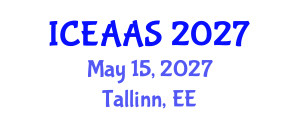 International Conference on Economic and Administrative Sciences (ICEAAS) May 15, 2027 - Tallinn, Estonia International Conference on Economic and Administrative Sciences (ICEAAS) May 15, 2027 - Tallinn, Estonia