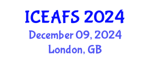 International Conference on Economic and Financial Sciences (ICEAFS) December 09, 2024 - London, United Kingdom