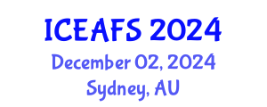 International Conference on Economic and Financial Sciences (ICEAFS) December 02, 2024 - Sydney, Australia