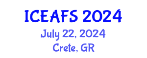 International Conference on Economic and Financial Sciences (ICEAFS) July 22, 2024 - Crete, Greece