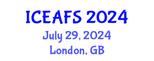 International Conference on Economic and Financial Sciences (ICEAFS) July 29, 2024 - London, United Kingdom