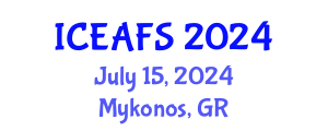 International Conference on Economic and Financial Sciences (ICEAFS) July 15, 2024 - Mykonos, Greece