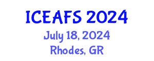 International Conference on Economic and Financial Sciences (ICEAFS) July 18, 2024 - Rhodes, Greece
