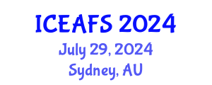 International Conference on Economic and Financial Sciences (ICEAFS) July 29, 2024 - Sydney, Australia