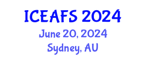 International Conference on Economic and Financial Sciences (ICEAFS) June 20, 2024 - Sydney, Australia