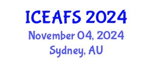 International Conference on Economic and Financial Sciences (ICEAFS) November 04, 2024 - Sydney, Australia