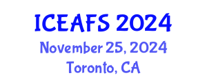 International Conference on Economic and Financial Sciences (ICEAFS) November 25, 2024 - Toronto, Canada