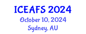 International Conference on Economic and Financial Sciences (ICEAFS) October 10, 2024 - Sydney, Australia