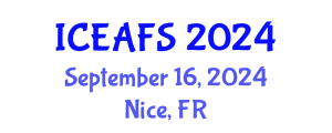International Conference on Economic and Financial Sciences (ICEAFS) September 16, 2024 - Nice, France
