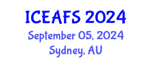 International Conference on Economic and Financial Sciences (ICEAFS) September 05, 2024 - Sydney, Australia