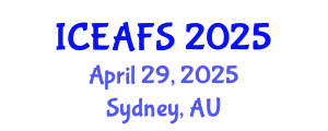 International Conference on Economic and Financial Sciences (ICEAFS) April 29, 2025 - Sydney, Australia