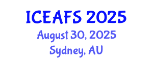 International Conference on Economic and Financial Sciences (ICEAFS) August 30, 2025 - Sydney, Australia