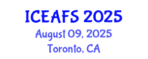 International Conference on Economic and Financial Sciences (ICEAFS) August 09, 2025 - Toronto, Canada
