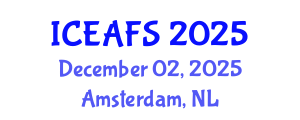 International Conference on Economic and Financial Sciences (ICEAFS) December 02, 2025 - Amsterdam, Netherlands