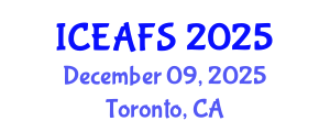International Conference on Economic and Financial Sciences (ICEAFS) December 09, 2025 - Toronto, Canada