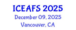 International Conference on Economic and Financial Sciences (ICEAFS) December 09, 2025 - Vancouver, Canada
