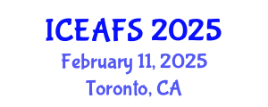 International Conference on Economic and Financial Sciences (ICEAFS) February 11, 2025 - Toronto, Canada