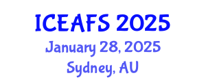 International Conference on Economic and Financial Sciences (ICEAFS) January 28, 2025 - Sydney, Australia