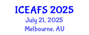 International Conference on Economic and Financial Sciences (ICEAFS) July 21, 2025 - Melbourne, Australia