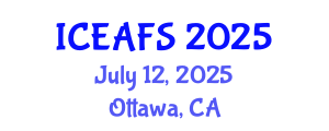 International Conference on Economic and Financial Sciences (ICEAFS) July 12, 2025 - Ottawa, Canada