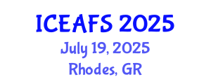 International Conference on Economic and Financial Sciences (ICEAFS) July 19, 2025 - Rhodes, Greece