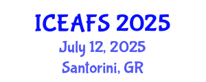 International Conference on Economic and Financial Sciences (ICEAFS) July 12, 2025 - Santorini, Greece