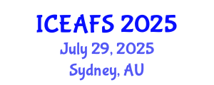 International Conference on Economic and Financial Sciences (ICEAFS) July 29, 2025 - Sydney, Australia