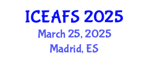 International Conference on Economic and Financial Sciences (ICEAFS) March 25, 2025 - Madrid, Spain