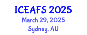 International Conference on Economic and Financial Sciences (ICEAFS) March 29, 2025 - Sydney, Australia
