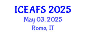 International Conference on Economic and Financial Sciences (ICEAFS) May 03, 2025 - Rome, Italy