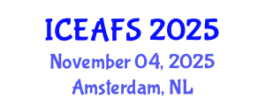 International Conference on Economic and Financial Sciences (ICEAFS) November 04, 2025 - Amsterdam, Netherlands