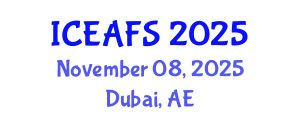 International Conference on Economic and Financial Sciences (ICEAFS) November 08, 2025 - Dubai, United Arab Emirates