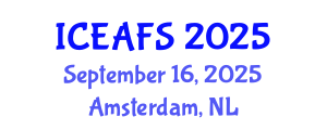 International Conference on Economic and Financial Sciences (ICEAFS) September 16, 2025 - Amsterdam, Netherlands