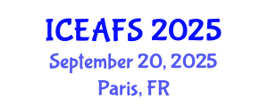 International Conference on Economic and Financial Sciences (ICEAFS) September 20, 2025 - Paris, France