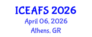 International Conference on Economic and Financial Sciences (ICEAFS) April 06, 2026 - Athens, Greece International Conference on Economic and Financial Sciences (ICEAFS) April 06, 2026 - Athens, Greece