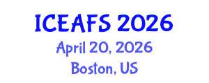 International Conference on Economic and Financial Sciences (ICEAFS) April 20, 2026 - Boston, United States International Conference on Economic and Financial Sciences (ICEAFS) April 20, 2026 - Boston, United States