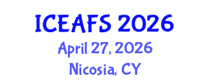International Conference on Economic and Financial Sciences (ICEAFS) April 27, 2026 - Nicosia, Cyprus International Conference on Economic and Financial Sciences (ICEAFS) April 27, 2026 - Nicosia, Cyprus