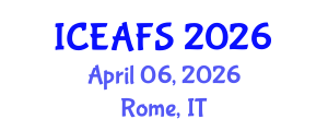 International Conference on Economic and Financial Sciences (ICEAFS) April 06, 2026 - Rome, Italy International Conference on Economic and Financial Sciences (ICEAFS) April 06, 2026 - Rome, Italy