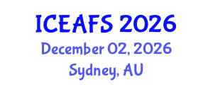 International Conference on Economic and Financial Sciences (ICEAFS) December 02, 2026 - Sydney, Australia International Conference on Economic and Financial Sciences (ICEAFS) December 02, 2026 - Sydney, Australia