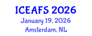 International Conference on Economic and Financial Sciences (ICEAFS) January 19, 2026 - Amsterdam, Netherlands International Conference on Economic and Financial Sciences (ICEAFS) January 19, 2026 - Amsterdam, Netherlands