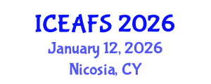 International Conference on Economic and Financial Sciences (ICEAFS) January 12, 2026 - Nicosia, Cyprus International Conference on Economic and Financial Sciences (ICEAFS) January 12, 2026 - Nicosia, Cyprus