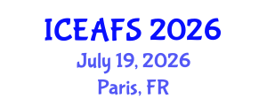 International Conference on Economic and Financial Sciences (ICEAFS) July 19, 2026 - Paris, France International Conference on Economic and Financial Sciences (ICEAFS) July 19, 2026 - Paris, France
