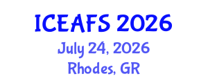 International Conference on Economic and Financial Sciences (ICEAFS) July 24, 2026 - Rhodes, Greece International Conference on Economic and Financial Sciences (ICEAFS) July 24, 2026 - Rhodes, Greece